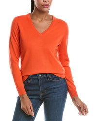 N.PEAL N.Peal Phoebe V-Neck 100% Cashmere Sweater
