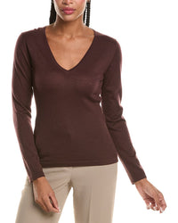 N.PEAL N.Peal Imogen V-Neck 100% Cashmere Sweater