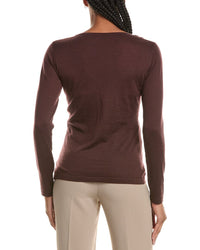 N.PEAL N.Peal Imogen V-Neck 100% Cashmere Sweater