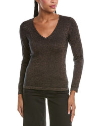 N.PEAL N.Peal Imogen V-Neck Cashmere-Blend Sweater