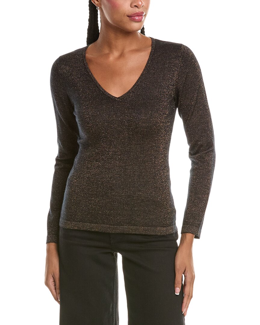N.PEAL N.Peal Imogen V-Neck Cashmere-Blend Sweater