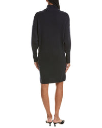 N.PEAL N.Peal Mock Neck 100% Cashmere Sweater Dress