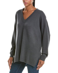 N.PEAL N.Peal Oversized V-Neck 100% Cashmere Sweater