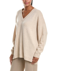 N.PEAL N.Peal Oversized V-Neck 100% Cashmere Sweater