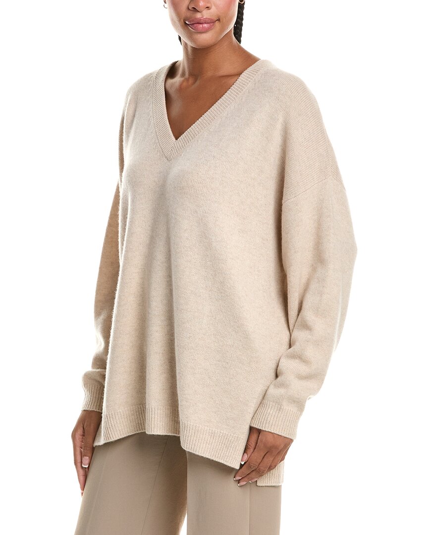 N.PEAL N.Peal Oversized V-Neck 100% Cashmere Sweater