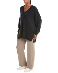 N.PEAL N.Peal Oversized V-Neck 100% Cashmere Sweater