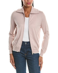 N.PEAL N.Peal Cashmere-Blend Full Zip Cardigan