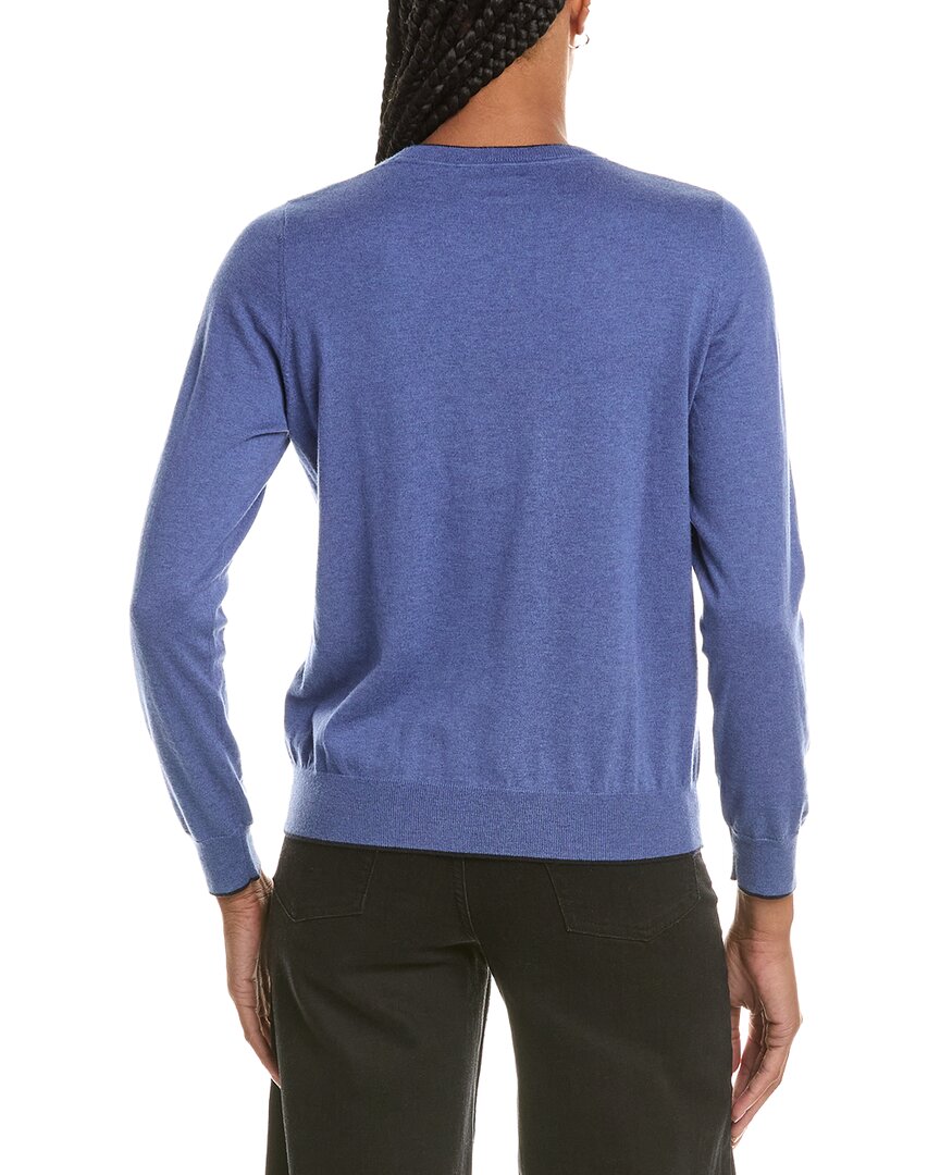 N.Peal Cashmere-Blend Round Neck Sweater