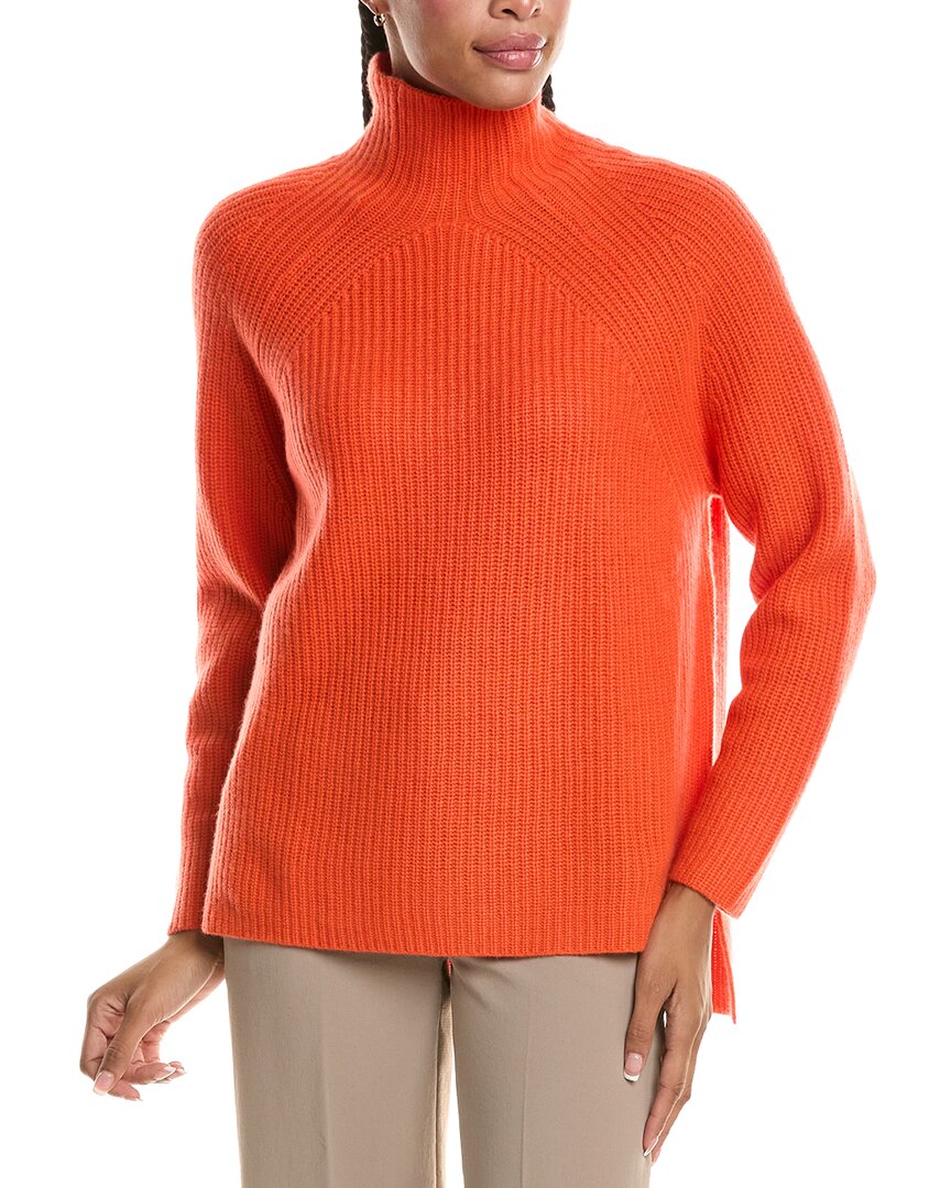 N.Peal High Neck Ribbed 100% Cashmere Sweater