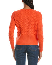N.Peal Myla Cable 100% Cashmere Cardigan