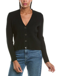 N.Peal Wide 100% Cashmere Crop Cardigan
