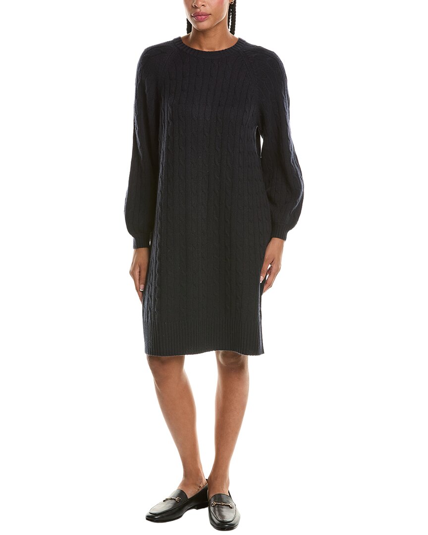N.Peal Cable 100% Cashmere Midi Dress