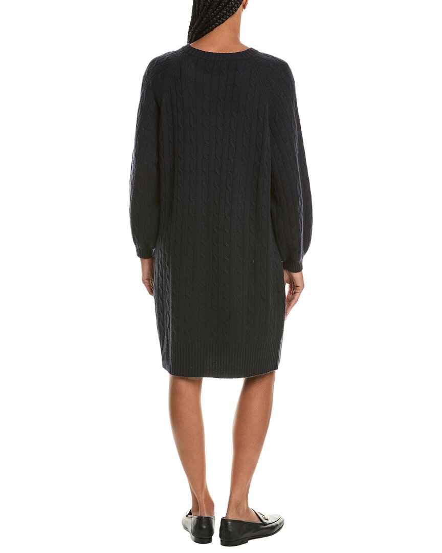 N.Peal Cable 100% Cashmere Midi Dress