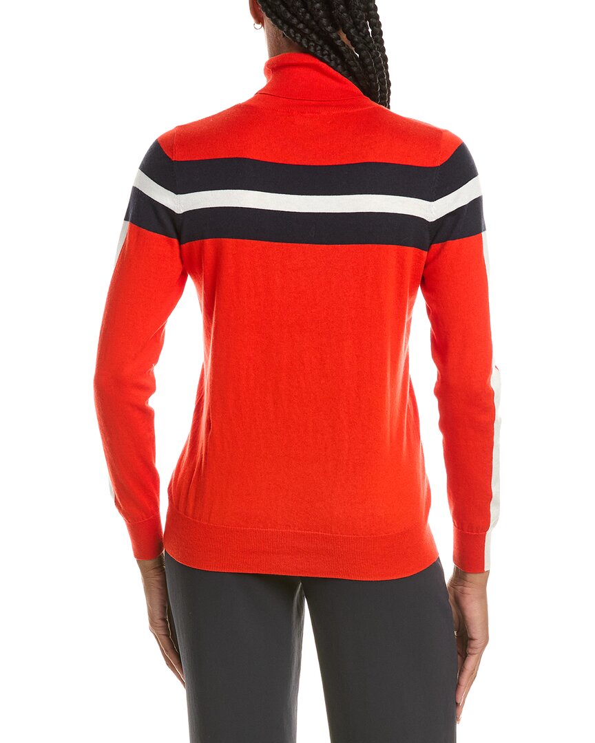 N.PEAL N.Peal Stripe Roll Neck Cashmere-Blend Sweater