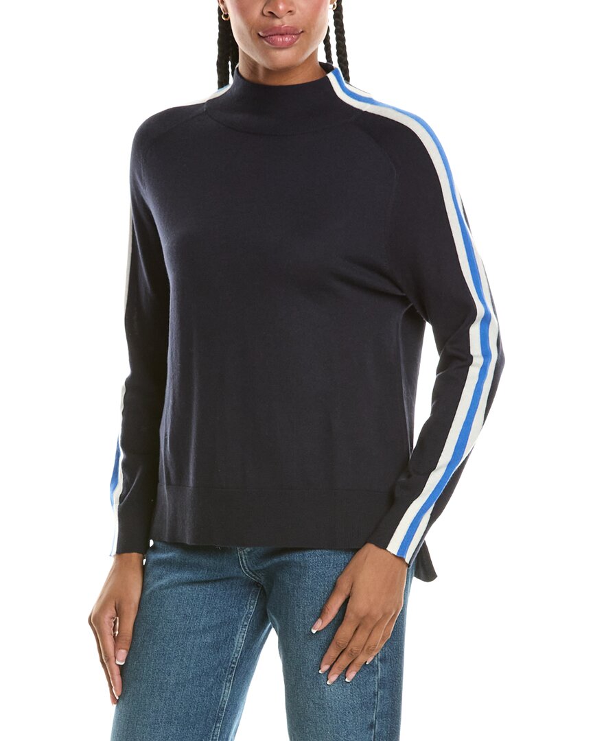 N.Peal Stripe Sleeve Cashmere-Blend Sweater