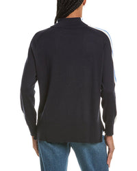 N.Peal Stripe Sleeve Cashmere-Blend Sweater
