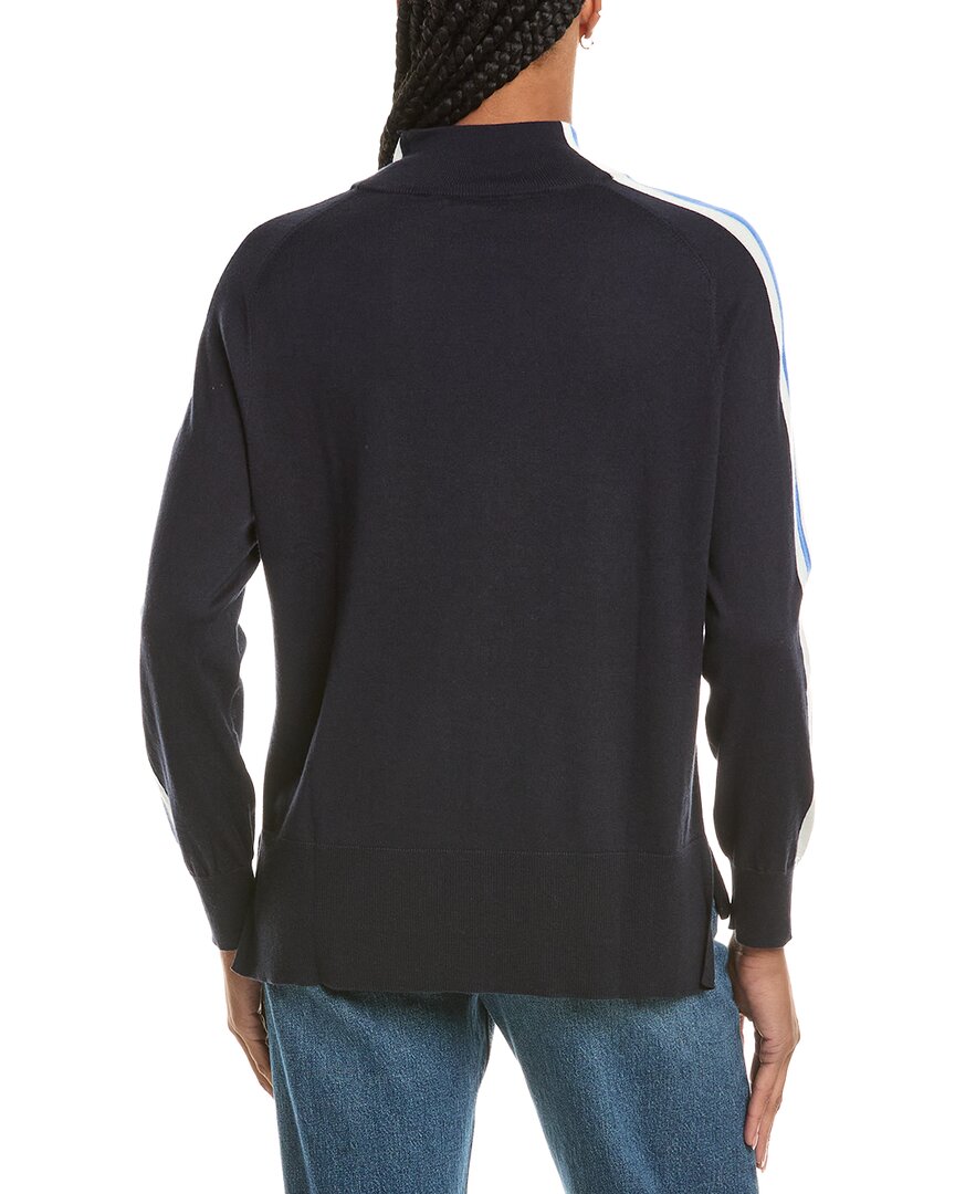 N.Peal Stripe Sleeve Cashmere-Blend Sweater