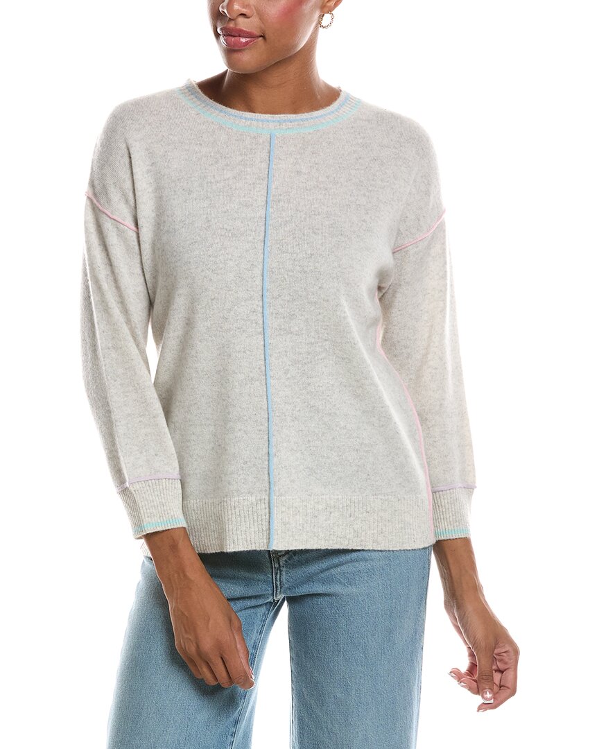 InCashmere Incashmere 3/4-Sleeve Cashmere Pullover