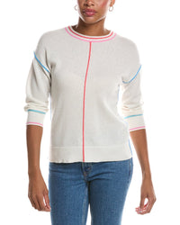 InCashmere Incashmere 3/4-Sleeve Cashmere Pullover