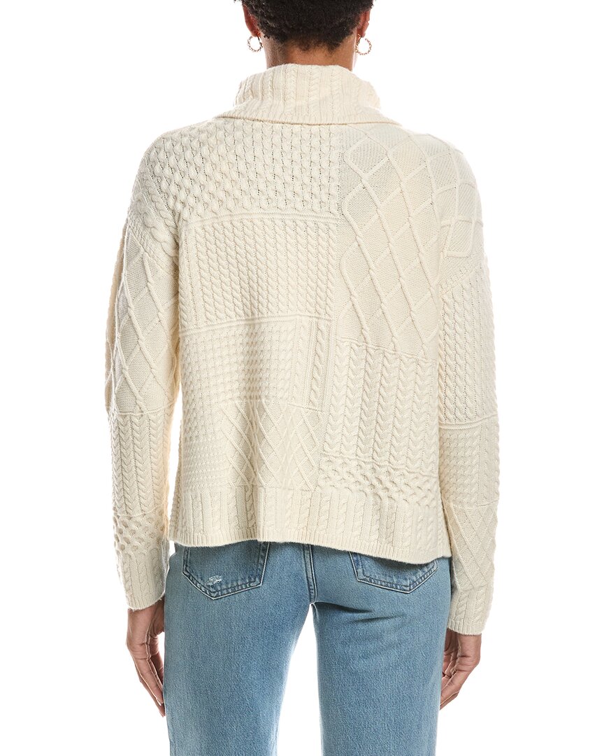 InCashmere Incashmere Textured Wool & Cashmere-Blend Wrap Sweater