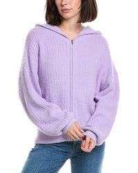 LABIZ Labiz Lalamia Zip Knit Wool & Alpaca-Blend Hoodie Jacket