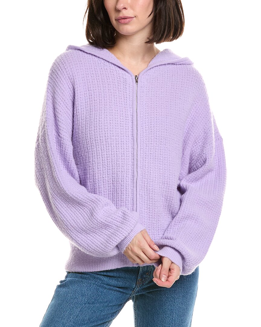 LABIZ Labiz Lalamia Zip Knit Wool & Alpaca-Blend Hoodie Jacket