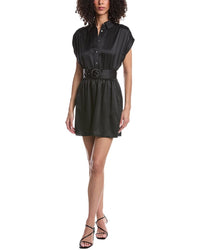 Ramy Brook Nava Belted Silk-Blend Shirtdress