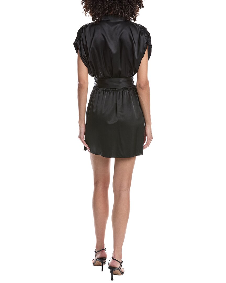 Ramy Brook Nava Belted Silk-Blend Shirtdress