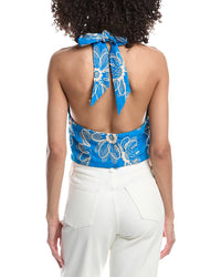 Ramy Brook Harlow Linen-Blend Top