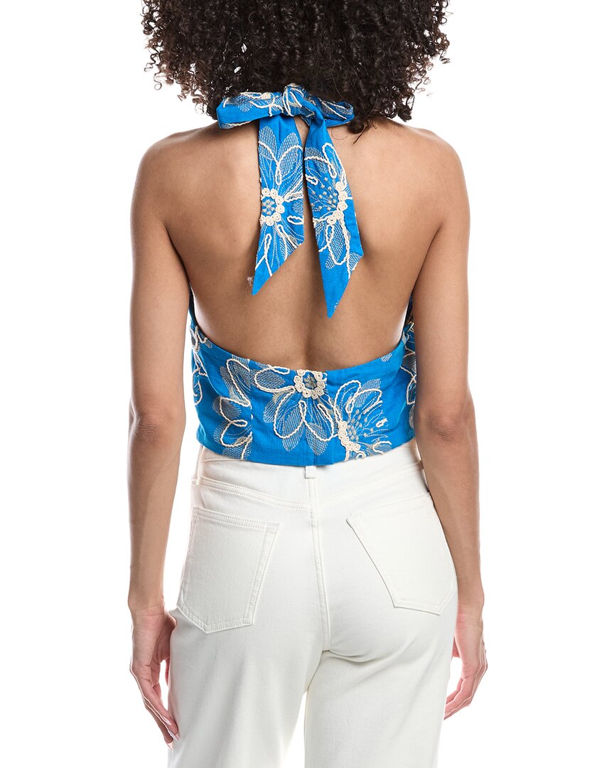 Ramy Brook Harlow Linen-Blend Top