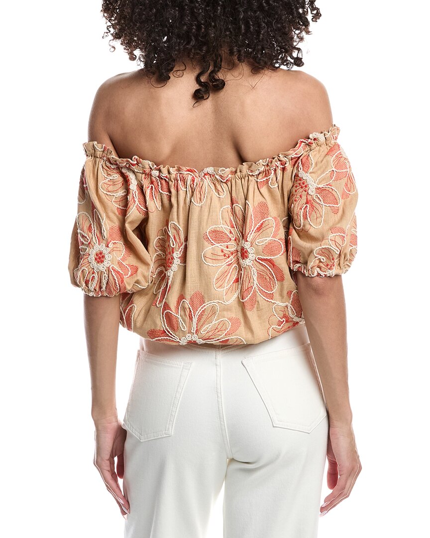 Ramy Brook Lana Linen-Blend Top