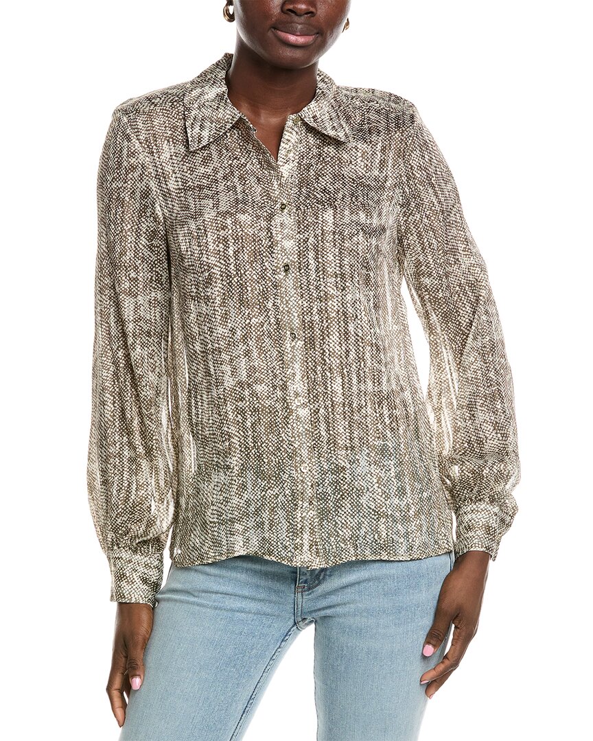 Ramy Brook Pauline Printed Silk-Blend Blouse