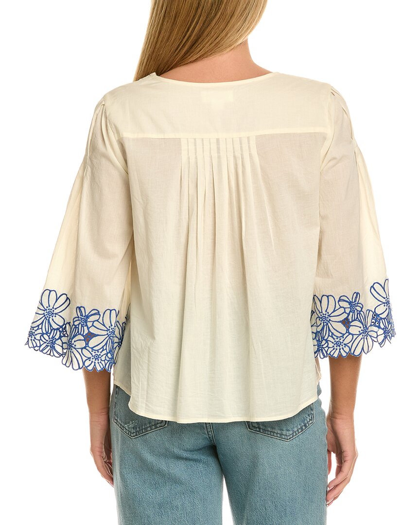 Velvet By Graham & Spencer Blake Short Sleeve Woven Top