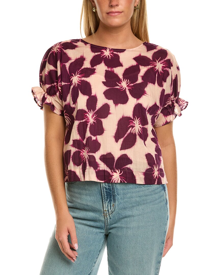 Velvet By Graham & Spencer Delilah Short Sleeve Woven Top