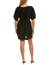 Velvet By Graham & Spencer Greta Short Sleeve Linen Mini Dress