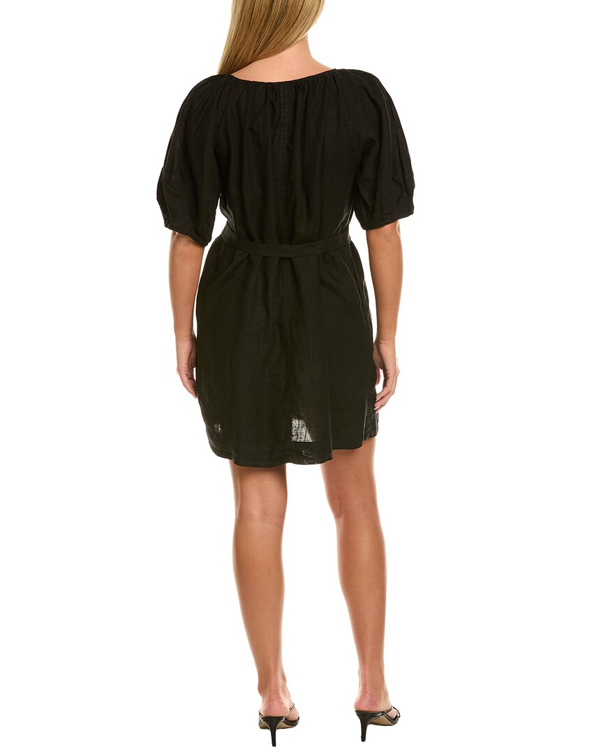 Velvet By Graham & Spencer Greta Short Sleeve Linen Mini Dress