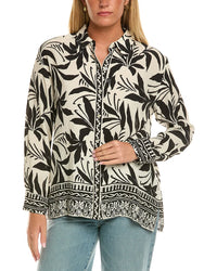 Velvet By Graham & Spencer Sienna Long Sleeve Woven Top