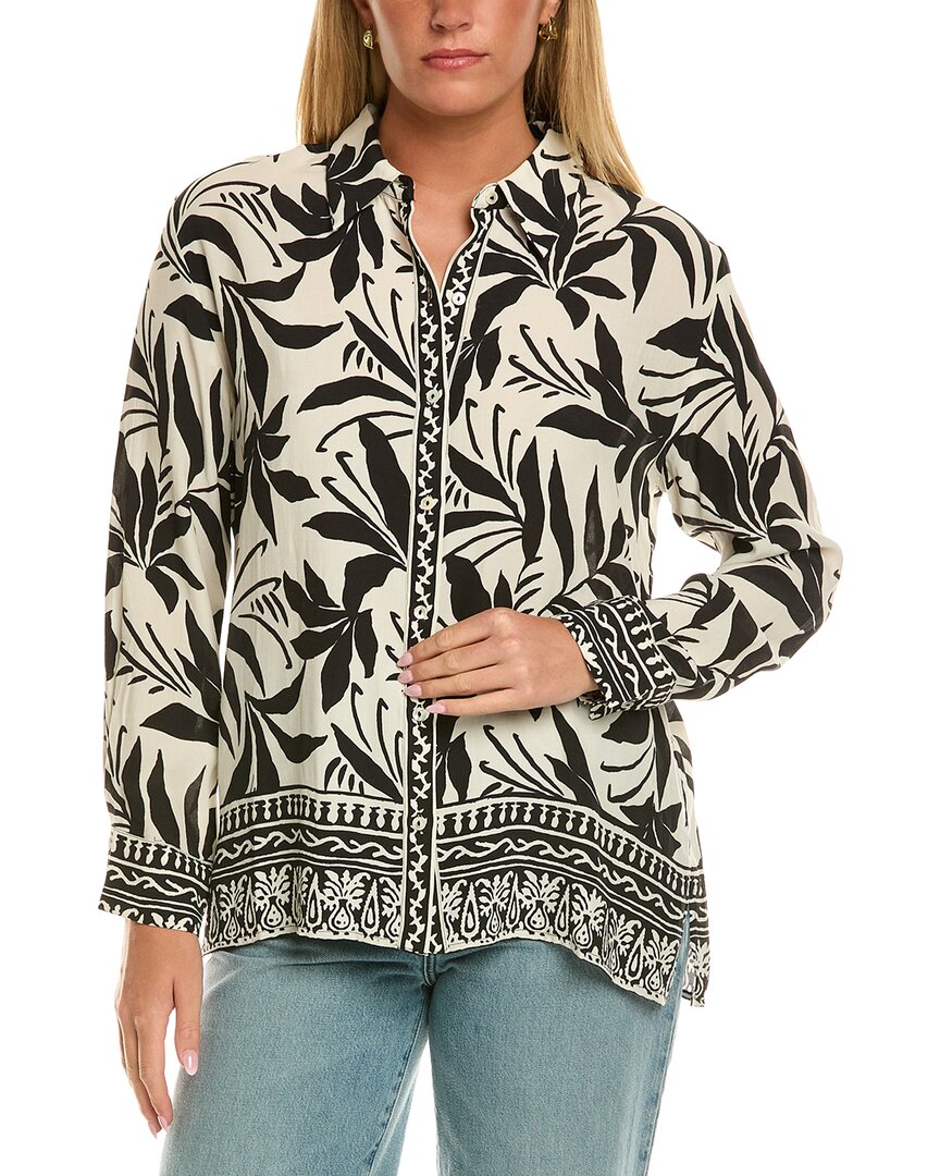 Velvet By Graham & Spencer Sienna Long Sleeve Woven Top
