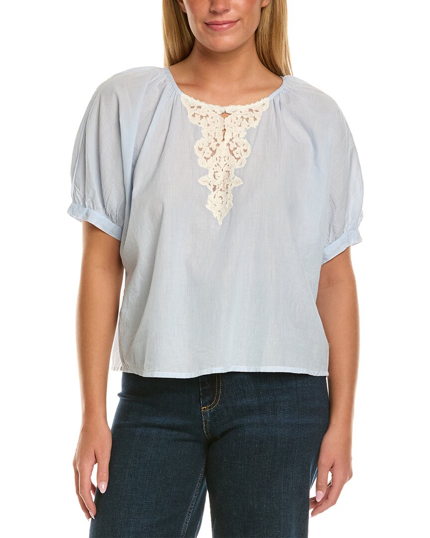 Velvet By Graham & Spencer Penelope Short Sleeve Woven Top