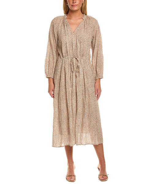 long sleeve midi dress near me Velvet by Graham & Spencer Lima Blue Long Sleeve V-Neck Tank Top front length 48.4 in Color::#42-Dark Teal