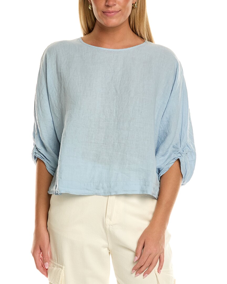 Velvet By Graham & Spencer Cass Woven Linen Top