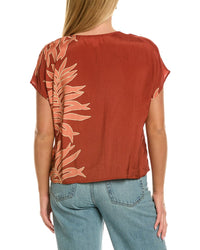 Velvet By Graham & Spencer Naomi Short Sleeve Woven Top