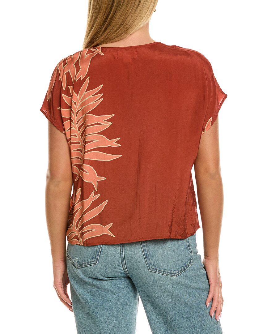 Velvet By Graham & Spencer Naomi Short Sleeve Woven Top