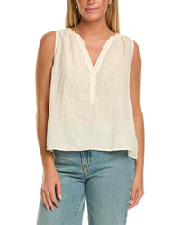 Velvet By Graham & Spencer Tacy Linen Top