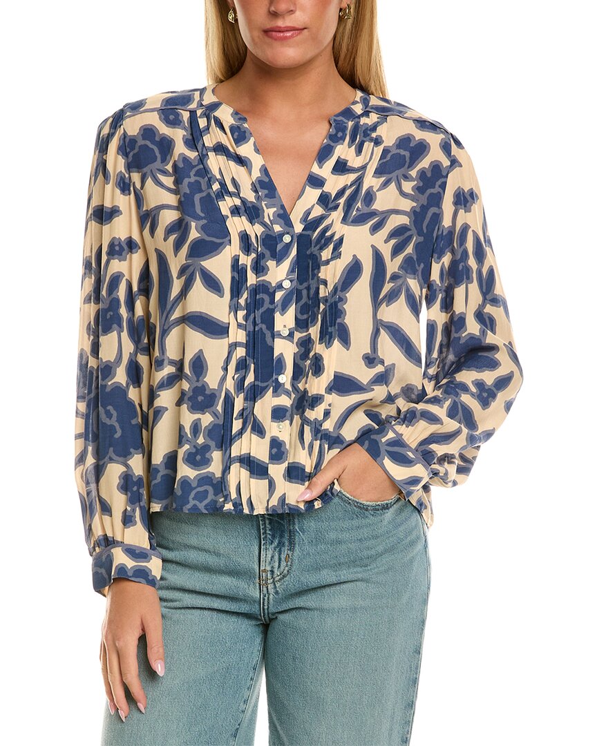 Velvet By Graham & Spencer Elda Long Sleeve Woven Top