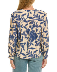 Velvet By Graham & Spencer Elda Long Sleeve Woven Top