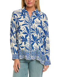 Velvet By Graham & Spencer Sienna Long Sleeve Woven Top