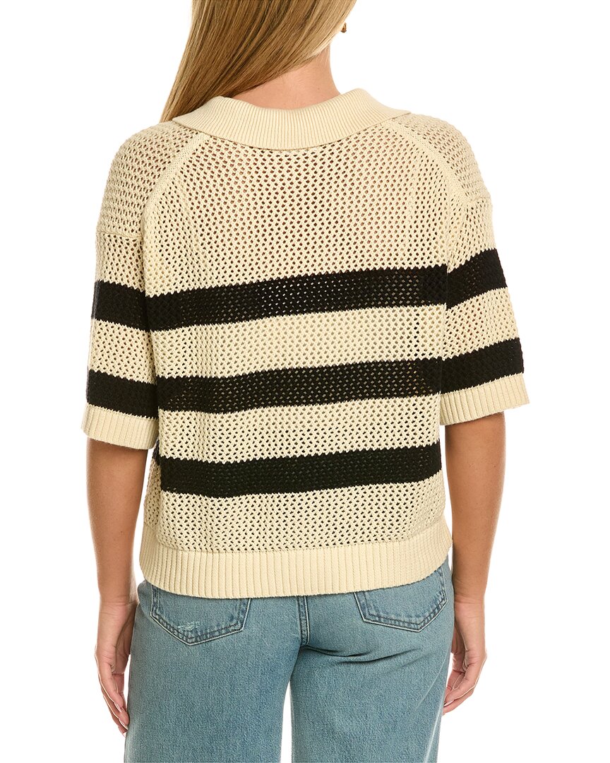 Velvet By Graham & Spencer York Cashmere-Blend Polo Sweater