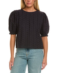 Velvet By Graham & Spencer Dalyn Short Sleeve Woven Top