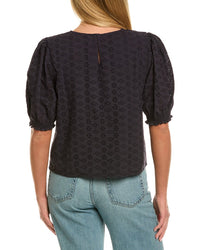 Velvet By Graham & Spencer Dalyn Short Sleeve Woven Top